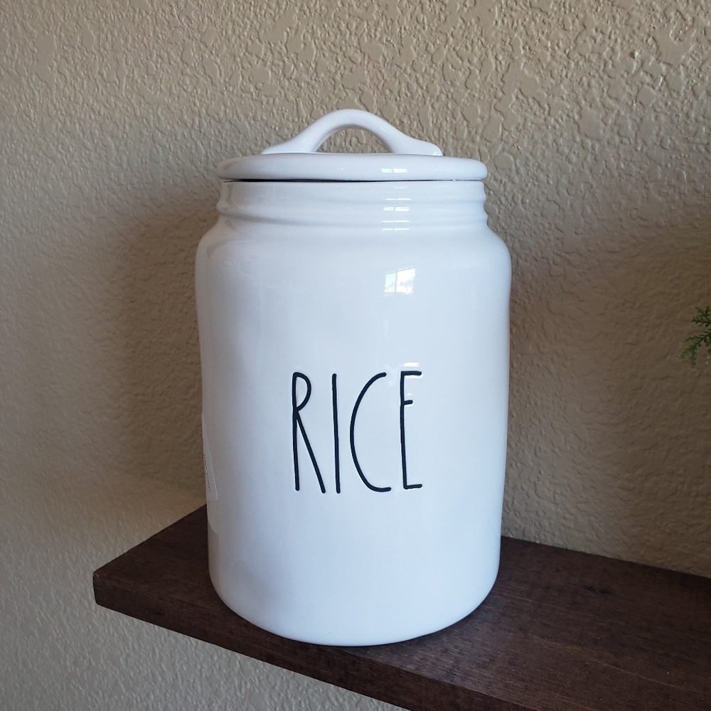 SOLD Rae Dunn Rice Canister